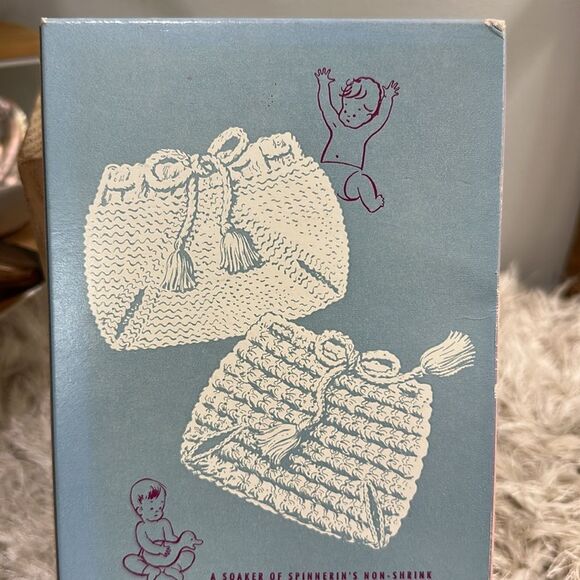 Vintage Spinnerin Soaker Knit Or Crochet Kit To Create A Wool Diaper Cover - Picture 4 of 17